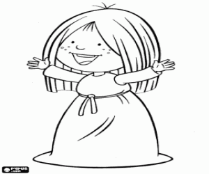 malvorlagen Ylvi, Freundin von Vicky der Wikinger ausmalbilder