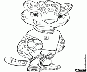 malvorlagen Zayu, Maskottchen Mexiko-WM 2026 ausmalbilder