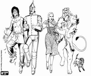 malvorlagen Die Zeichen von der Zauberer von Oz ausmalbilder