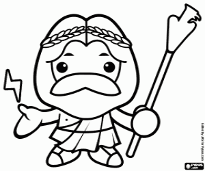 malvorlagen Zeus oder Jupiter, der König der Götter ausmalbilder