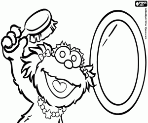 malvorlagen Zoe vor dem Spiegel ausmalbilder