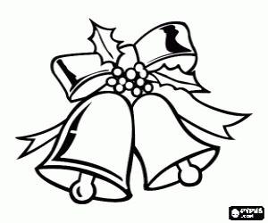 malvorlagen Zwei verzierten Weihnachtsglocken ausmalbilder