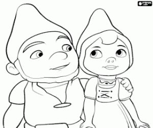 malvorlagen Die Zwerge Gnomeo und Julia ausmalbilder