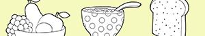 ausmalbilder Frühstück malvorlagen